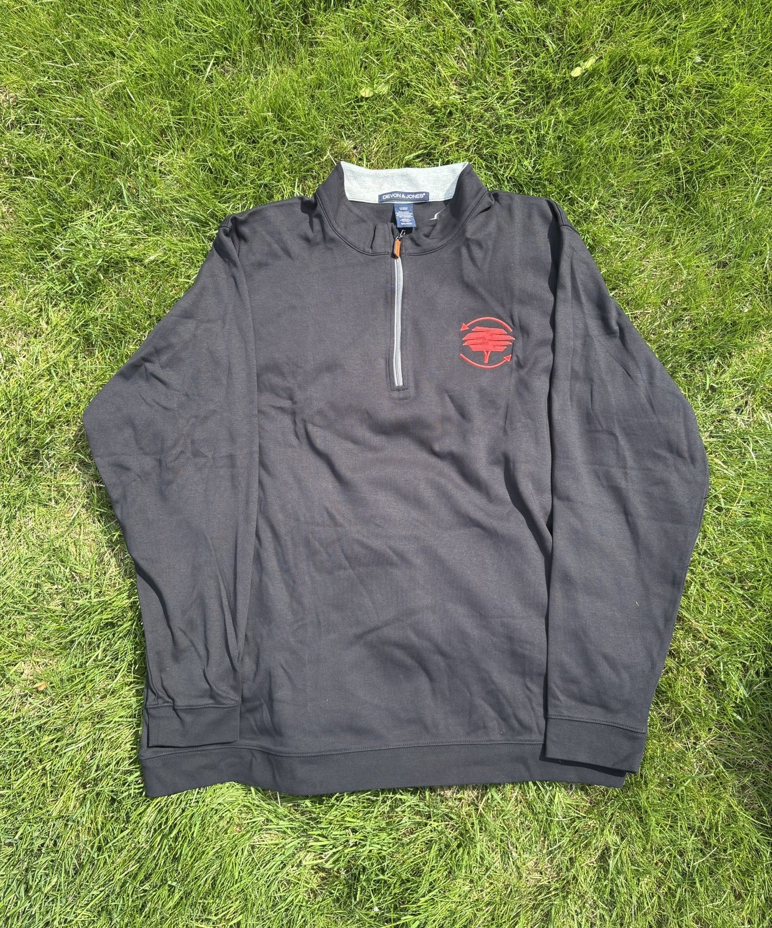 Black Quarter Zip Pullover