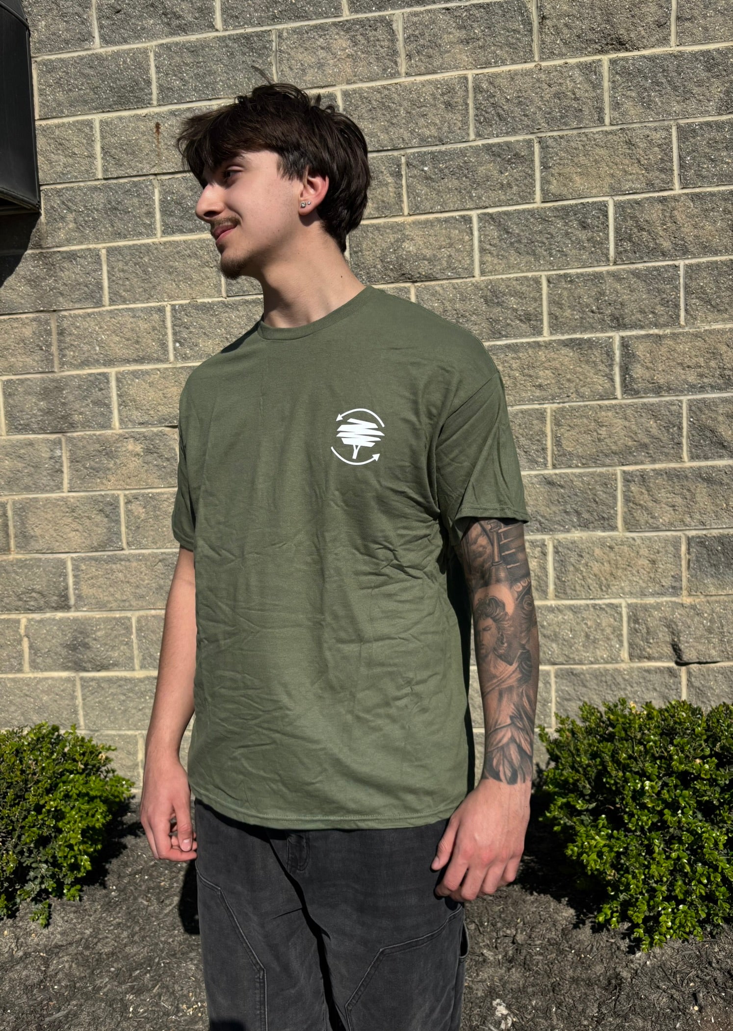 Mazza Mulch Army Green Short Sleeve Tee