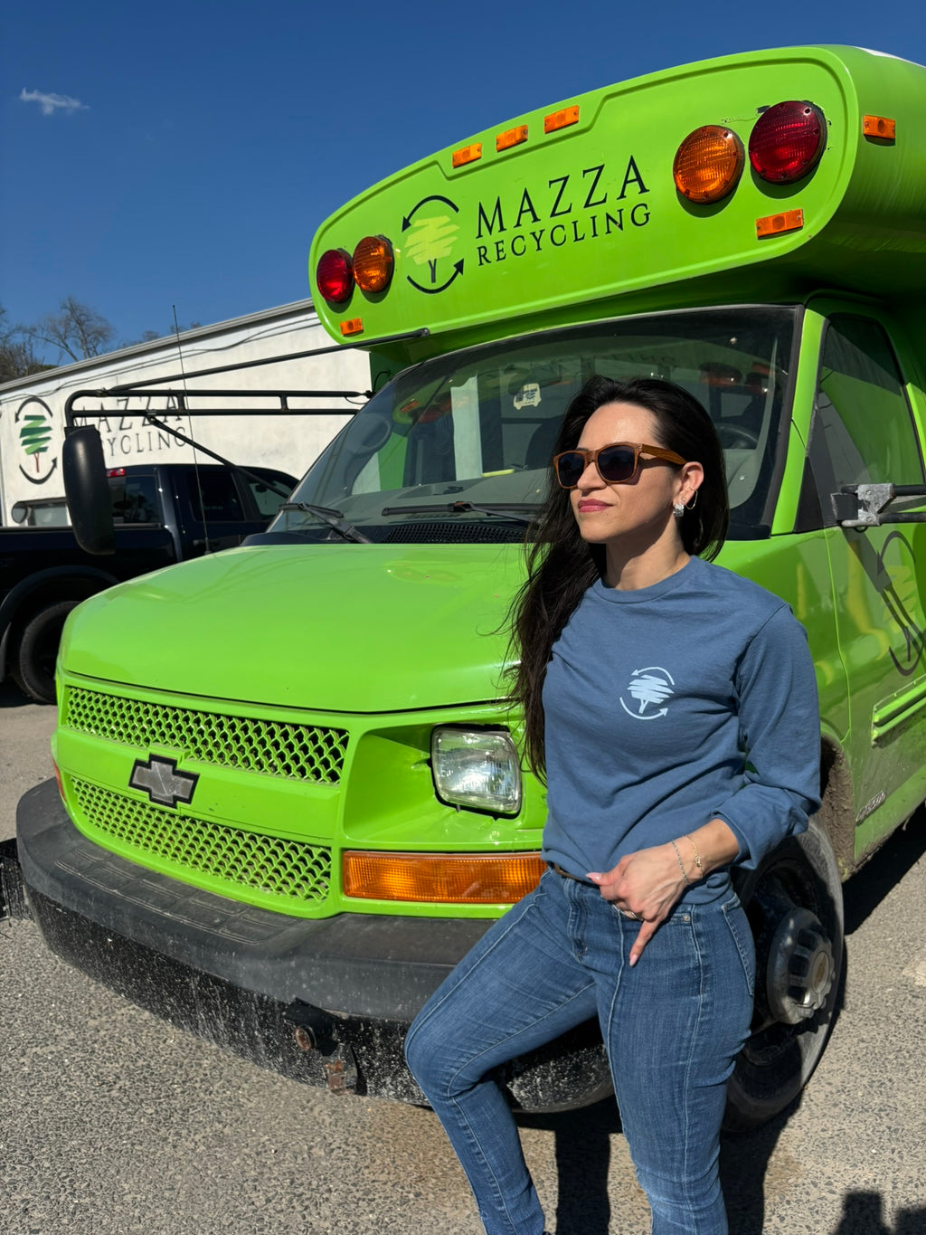 Mazza Mulch Light Blue Long Sleeve Tee