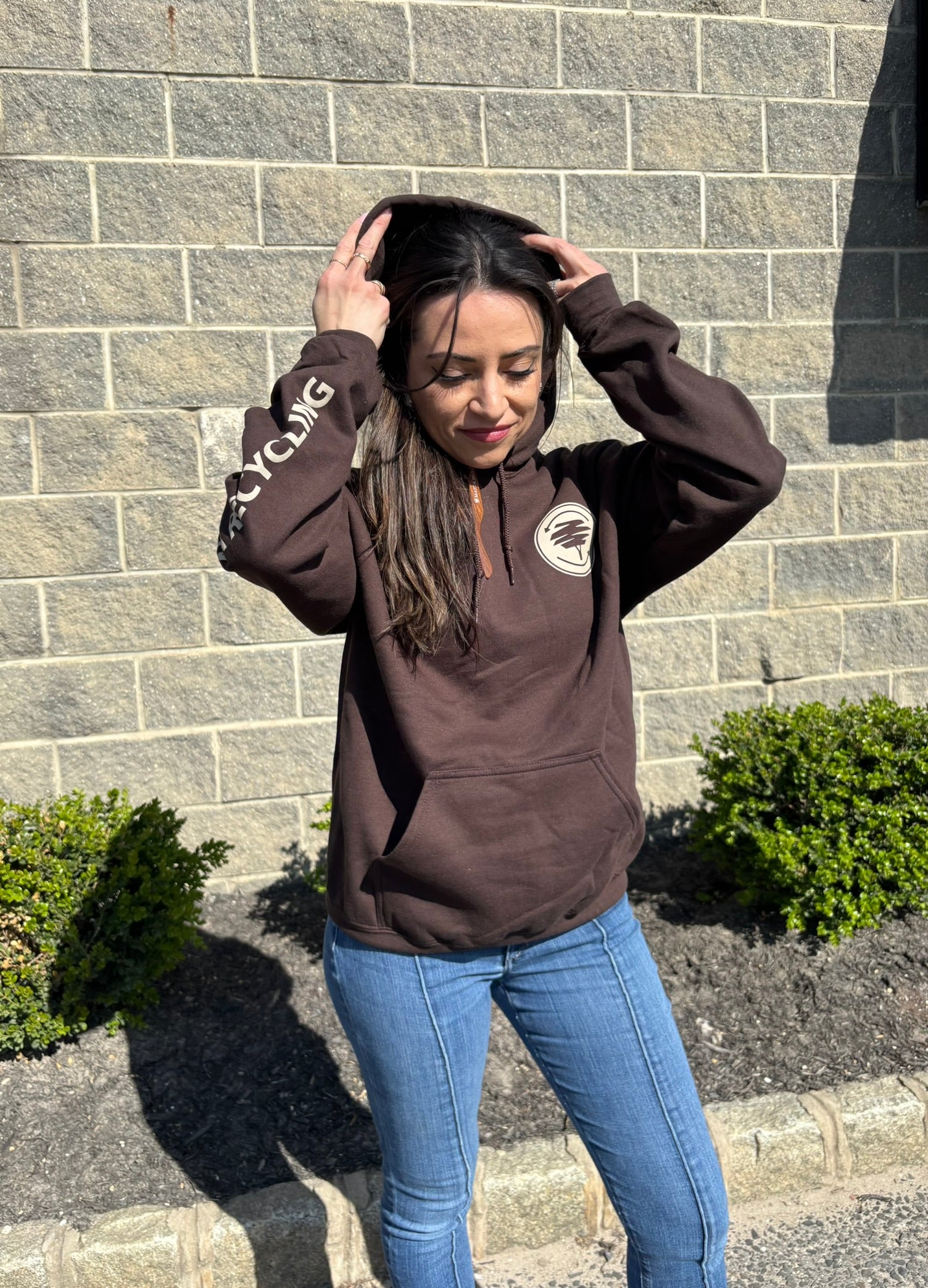 Mazza Brown Hooded Sweatshirt