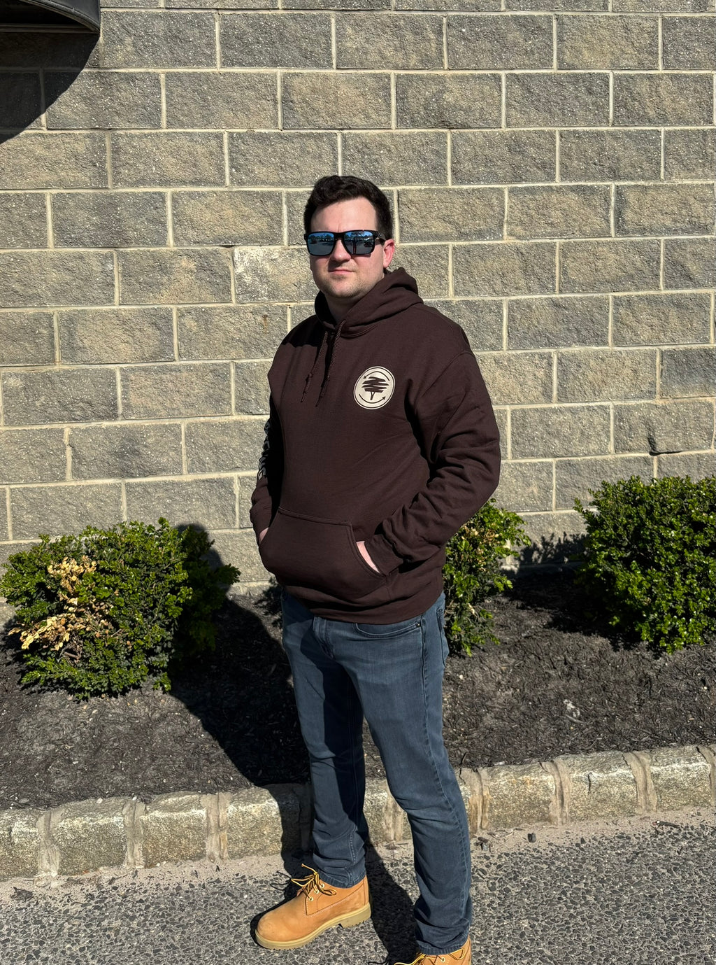 Mazza Brown Hooded Sweatshirt